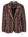 Liverpool LA Size Small Burgundy, Pink, Black Polyester Blend Long Sleeve Jacket Burgundy, Pink, Black / Small