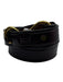 Tory Dark Brown Leather Gold hardware Hook Buckle Belts Dark Brown / 34