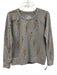 Chaser Size S Gray Polyester Blend Leopard Print Lightning Bolt Fuzzy Sweater Gray / S