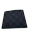 Gucci Like New Blue Leather Guccissima Bifold Wallet Men's Wallet Blue