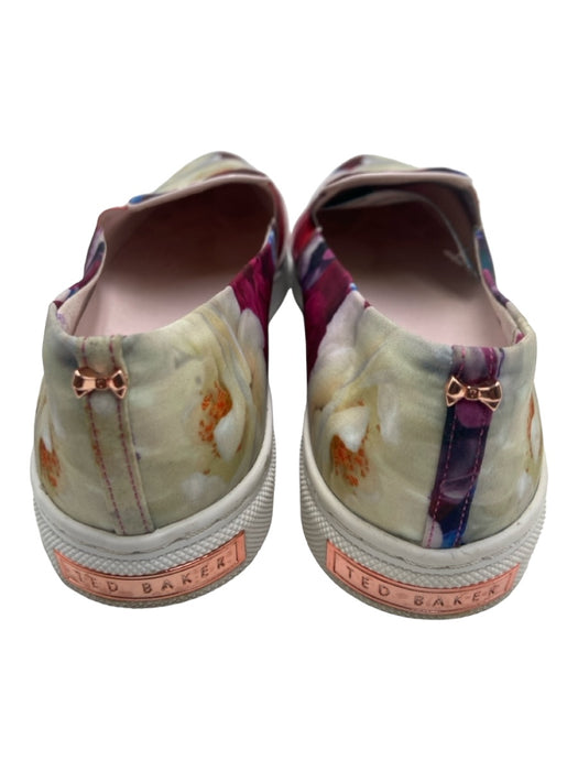 Ted Baker Shoe Size 36 Pink White Blue Canvas Pointed Toe Floral Sneakers Pink White Blue / 36