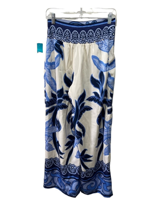 Rachel Zoe Size Small Light Blue, Navy & White Polyester Wide Leg Pant Set Light Blue, Navy & White / Small