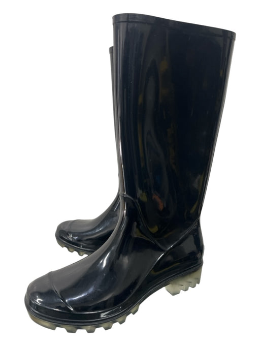 Coach Shoe Size 5 Black Rubber Calf High Rain Boot Boots Black / 5