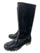 Coach Shoe Size 5 Black Rubber Calf High Rain Boot Boots Black / 5