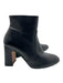 Stuart Weitzman Shoe Size 7.5 Black Leather Ankle Inner Side Zip Booties Black / 7.5