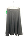 Anne Fontaine Size 42/M Black Polyester Back Zip Paneled Midi Skirt Black / 42/M