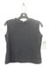 SJK St. John Size 6 Black Wool Blend Rib Knit Keyhole Back Sleeveless Top Black / 6