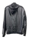 Michael Kors Size M Black Genuine Leather Zip Up Hood Zip Pocket Jacket Black / M