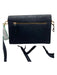 Anna Sui Black Faux Leather Chain Strap Flap Crossbody Bag Black / S