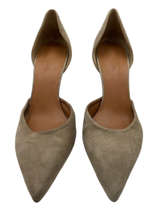 Vince Shoe Size 7.5 Taupe Gray Suede Heel Pumps Taupe Gray / 7.5