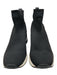 Michael Kors Shoe Size 7 Black & White Elastic Wedge Slip On Sock Sneakers Black & White / 7