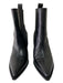 All Saints Shoe Size 39 Black Leather Pointed Toe Stacked Block Heel Booties Black / 39