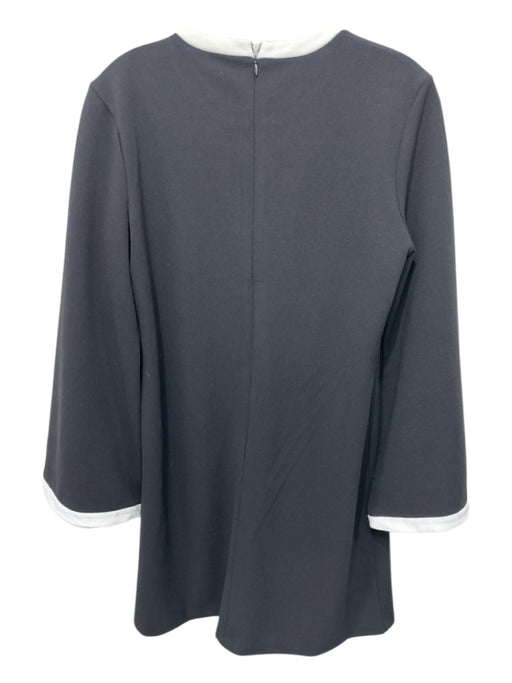 Alexa Admor Size S Black & White Polyester Long Sleeve Back Zip Dress Black & White / S