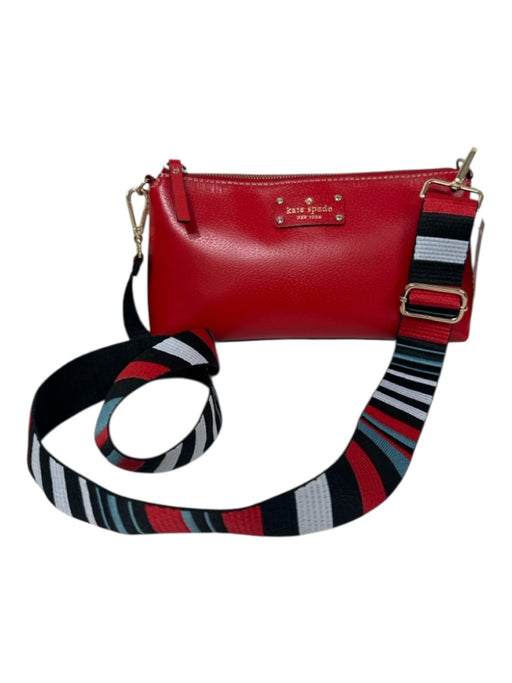 Kate Spade Red Leather Crossbody Zip Close Bag Red / S