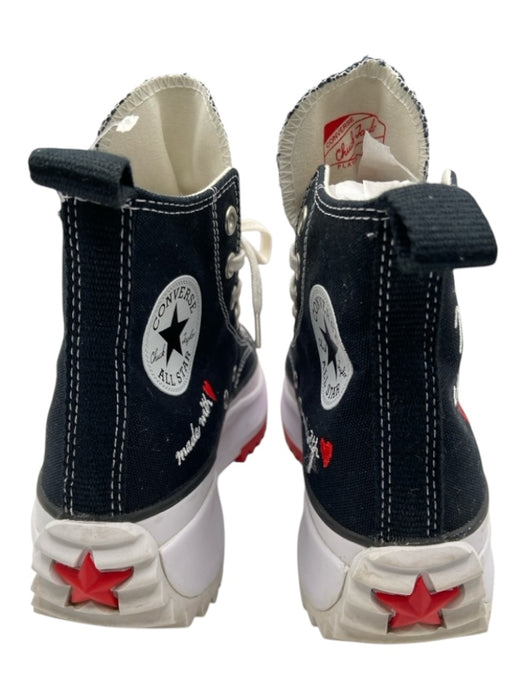 Converse Shoe Size 6.5 Black & White Canvas Lace Up High Top Chunky Shoes Black & White / 6.5
