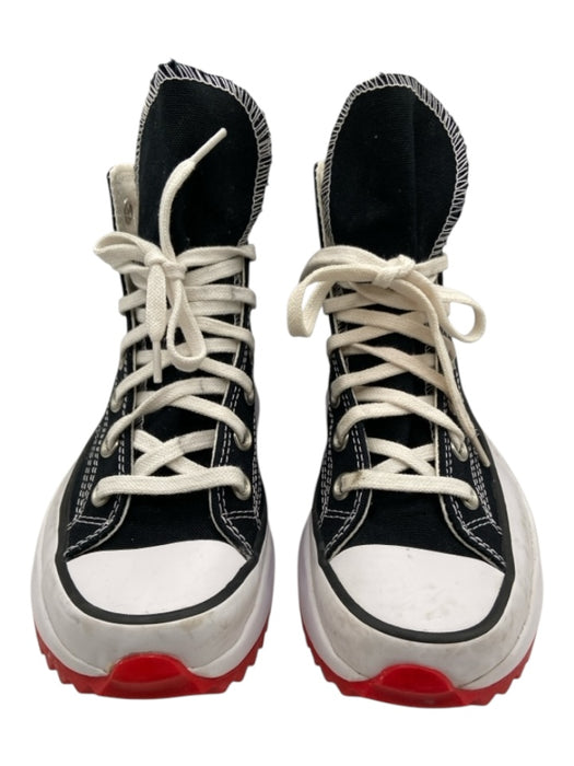 Converse Shoe Size 6.5 Black & White Canvas Lace Up High Top Chunky Shoes Black & White / 6.5