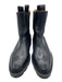 Alexander Wang Shoe Size est 9 Black Leather Upper Elastic Side Pull Tab Boots Black / est 9