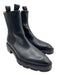 Alexander Wang Shoe Size est 9 Black Leather Upper Elastic Side Pull Tab Boots Black / est 9