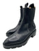 Alexander Wang Shoe Size est 9 Black Leather Upper Elastic Side Pull Tab Boots Black / est 9