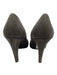 Prada Shoe Size 37.5 Gray Leather Upper Suede Almond Toe Pumps Gray / 37.5