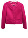 Magaschoni Size S Pink Polyester Long Sleeve Mesh Blazer Jacket Pink / S