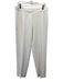 St John Size 8 Cream White Triacetate Blend Mid Rise Wide Leg Pants Cream White / 8
