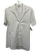Hinson Wu Size 2 White Cotton Blend Short Cuff Sleeve Button Front Collar Top White / 2