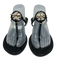 Tory Burch Shoe Size 10 Black Synthetic Jelly Flip flop Logo Sandals Black / 10