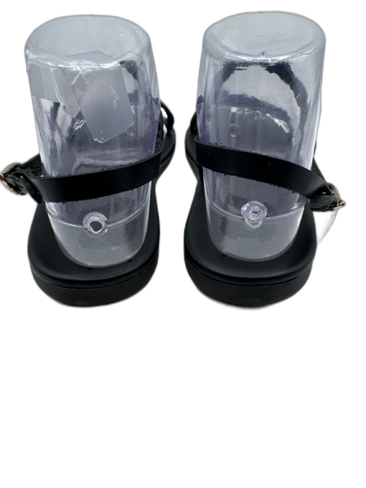 Ancient Greek Sandals Shoe Size 38 Black Leather Ankle Strap Open Toe Sandals Black / 38