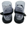 Ancient Greek Sandals Shoe Size 38 Black Leather Ankle Strap Open Toe Sandals Black / 38