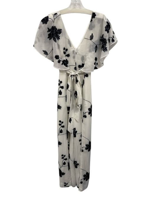 House of Harlow x Revolve Size S White & Black Polyester V Neck Jumpsuit White & Black / S