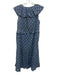 Trovata Birds of Paradis Size XS Blue & Cream Beige Cotton Sleeveless Dress Blue & Cream Beige / XS
