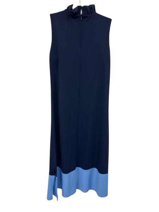Jude Connally Size S Mixed Blues No Fabric Tag Sleeveless Ruffle Collar Dress Mixed Blues / S