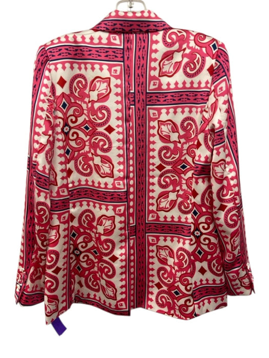 House of Harlow 1960 Size XS Pink, Red, Blue Polyester Shoulder Pad Jacket Pink, Red, Blue / XS