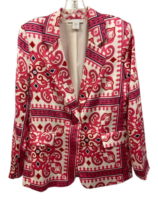 House of Harlow 1960 Size XS Pink, Red, Blue Polyester Shoulder Pad Jacket Pink, Red, Blue / XS