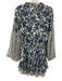 Misa Size M Blue, Green, White Polyester Long puff sleeve Floral Print Dress Blue, Green, White / M