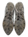 Melissa Shoe Size 8 Gray & Black Rubber clear Lace Print Bedazzled Flats Gray & Black / 8
