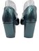 Cecelia Shoe Size 9.5 Dark Teal Leather Upper Shimmer Mary Jane Block heel Pumps Dark Teal / 9.5