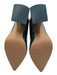 Cecelia Shoe Size 9.5 Dark Teal Leather Upper Shimmer Mary Jane Block heel Pumps Dark Teal / 9.5