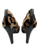 Stuart Weitzman Shoe Size 7 Beige, Black, Brown Pony Hair Peep Toe Pumps Beige, Black, Brown / 7
