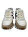 Veronica Beard Shoe Size 7M White, Beige, Black Leather & Suede Lace Up Sneakers White, Beige, Black / 7M