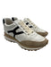 Veronica Beard Shoe Size 7M White, Beige, Black Leather & Suede Lace Up Sneakers White, Beige, Black / 7M
