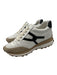 Veronica Beard Shoe Size 7M White, Beige, Black Leather & Suede Lace Up Sneakers White, Beige, Black / 7M