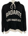 Rodarte Size M Black & White Cotton Logo Hoodie Kangaroo Pocket Sweater Black & White / M