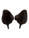 Theory Shoe Size 37 Dark Brown Leather Upper Suede Pointed Almond Toe Pumps Dark Brown / 37