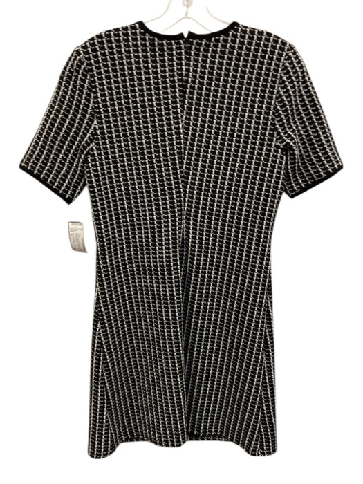 Cynthia Rowley Size S Black & White Polyester Bow Detail Mini Dress Black & White / S