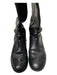 Tory Burch Shoe Size 9 Black Leather Knee High Round Toe Side Zip Boots Black / 9