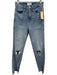Frame Size 25 Light Wash Cotton Denim High Waist Distressed Skinny Frayed Jeans Light Wash / 25