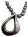Simon Sebbag Silver 925 Silver Teardrop Pendant beads Necklace Silver
