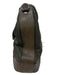 MZ Wallace Olive Green Leather & Canvas Leather Straps Square Zipper Detail Bag Olive Green